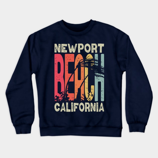 Newport Beach California Crewneck Sweatshirt by Etopix